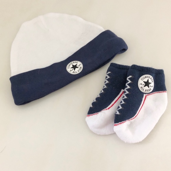 Converse Other - Converse All-Stars Baby Cap & Socks